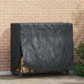 vidaXL Kryt na stojan na drevo 61 x 122 x 106 cm Obdĺžnikový Čierna