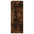 vidaXL Konzolový stolík dymový dub 100x35x90 cm kompozitné drevo