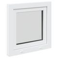 vidaXL Otočné a sklopné okno do suterénu RISOR 50 x 50 cm PVC a sklo