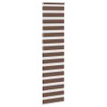 vidaXL Zebra roleta hnedá 65x200 cm šírka látky 60,9 cm polyester