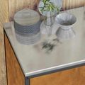 vidaXL Kuchynská úložná skriňa HATTEM Hrdzavý 90 x 50 x 92 cm Oceľ