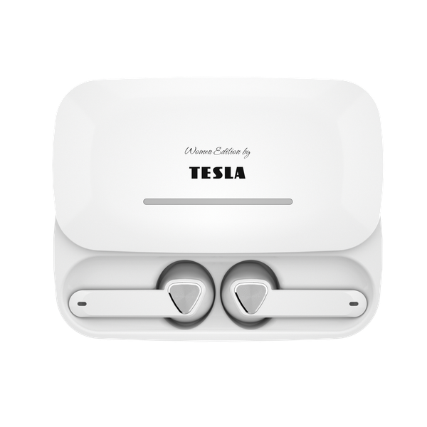 TESLA Sound EB20 Bezdrôtové Bluetooth slúchadlá - Luxury White - zánovné