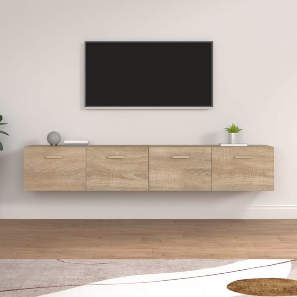 vidaXL Nástenné skrinky 2 ks dub sonoma 100x36,5x35 cm sprac. drevo