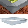 vidaXL Plot proti slimákom pozinkovaná oceľ 170x170x25 cm