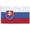 vidaXL Slovenská vlajka a stĺp 6 m hliníkový
