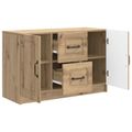 vidaXL Servírovacia skriňa Dub artisan 89 x 34,5 x 57 cm