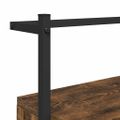 vidaXL Nočné skrinky nástenné 2 ks dymový dub 35x30x51cm kompoz. drevo