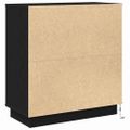 vidaXL Nočný stolík Čierny dub 71 x 34,5 x 75 cm Kompozitné drevo