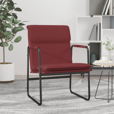 vidaXL Kreslo vínovočervené 55x64x80 cm umelá koža