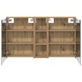 vidaXL Set kabinetov do kúpeľne 3 ks 106 x 16 x 62,5 cm