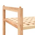 vidaXL Regál na topánky z masívneho orechového dreva 69x26x40 cm