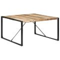 vidaXL Jedálenský stôl 140x140x75 cm surové mangovníkové drevo