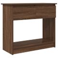 vidaXL konzolový stolík so zásuvkami hnedý dub 85,5x38,5x74,5 cm