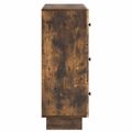 vidaXL Zásuvkový kabinet 66 x 34,5 x 90 cm Kompozitné drevo Dymový dub