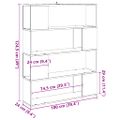 vidaXL skrinka na knihy/izbový prepážka Artisan Dub 100x24x124,5 cm