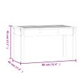 vidaXL Záhradná lavica 80x44x45 cm masívna borovica