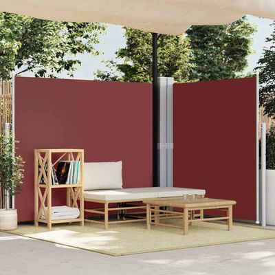 vidaXL Zaťahovacia bočná markíza hnedá 180x600 cm