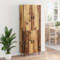 vidaXL Highboard 2 ks Staré drevo 69,5 x 34 x 180 cm Kompozitné drevo