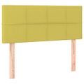 vidaXL Čelo postele s LED zelené 80x5x78/88 cm látka