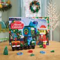 Magnetická stavebnica microMAGS Adventný kalendár 34 dielov