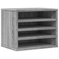 vidaXL Organizér na stôl sivý sonoma 36x26x29,5 cm kompozitné drevo