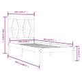 vidaXL Posteľný rám medovo-hnedý borovicový masív 100x200 cm