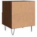 vidaXL Nočné stolíky 2 ks hnedý dub 40x35x47,5 cm kompozitné drevo