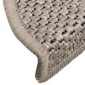 vidaXL Samolepiace nášľapy na schody sisalový vzhľad 30 ks 56x17x3 cm