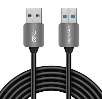 Kábel USB Kruger&Matz KM0337 USB/USB 3.0 1m čierny Kabel USB Kruger&Matz KM0337 USB / USB 3.0 1m černý