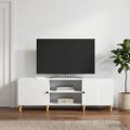 vidaXL TV skrinka Biela 150 x 31 x 50 cm Kompozitné drevo