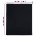 vidaXL Plachty Jersey 2 ks čierna 180x200 cm bavlna