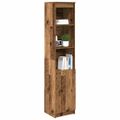 vidaXL Highboard Old Wood 37,5x35x180 cm Engineered Wood