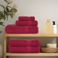 vidaXL Sprchové osušky FROGN 4 ks bordové 70x140 cm 360 g/m²