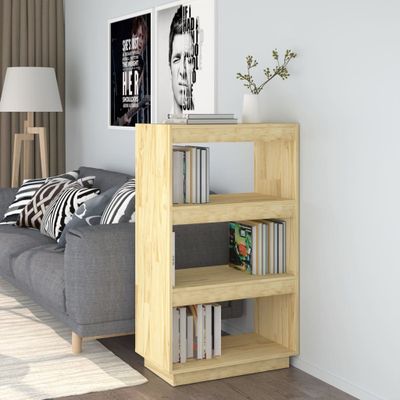 vidaXL Knižnica/deliaca stena 60x35x103 cm, borovicový masív