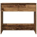 vidaXL Konzolový stolík staré drevo 89x41x76,5 cm kompozitné drevo