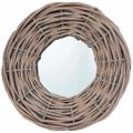 vidaXL Zrkadlá 3 ks 15 cm, prútie