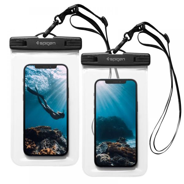 Spigen Universal Waterproof Case 2-pack A601 priehľadná