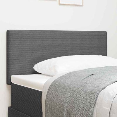 vidaXL LED hlavová doska Svetlosivá 80 cm Kordúrová tkanina