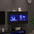 vidaXL TV nástenná skriňa 98,5 x 30 x 60,5 cm Čierny dub