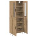 vidaXL Highboard Remeselný dub 69,5 x 34 x 90 cm Kompozitné drevo