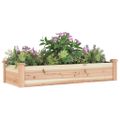 vidaXL Záhradný vyvýšený záhon s vložkou 120x45x25 cm masívna jedľa