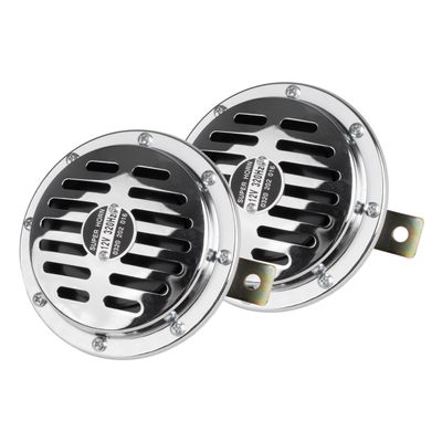Zvukový signál klaksónu chrom 125 mm 12V AMIO-04074