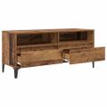 vidaXL TV skrinka so zásuvkou Staré drevo 100 x 34,5 x 44,5 cm