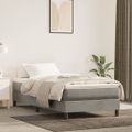 vidaXL Matrac s taštičkovými pružinami stredná tvrdosť bledosivý 120x190x20 cm zamat