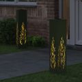 vidaXL Solárne LED svetlo na chodník 2 ks Teplá biela 18 x 18 x 80 cm