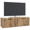 vidaXL Nástenná TV skrinka 98 x 31 x 30 cm Dub artisan