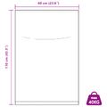 vidaXL Tkaninové vrecia 10 ks Biela 60 x 110 cm PP