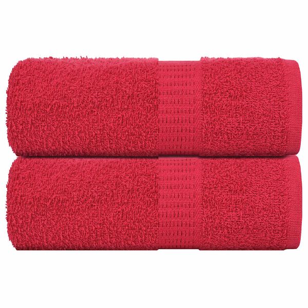 vidaXL Utierky na umývanie FROGN 2 ks červené 30x30 cm 360 g/m²
