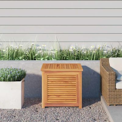 vidaXL Záhradný úložný box s vreckom 60x50x5 cm masívny teak