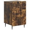 vidaXL Nočný stolík Dymový dub 43x 41 x 68 cm Kompozitné drevo
